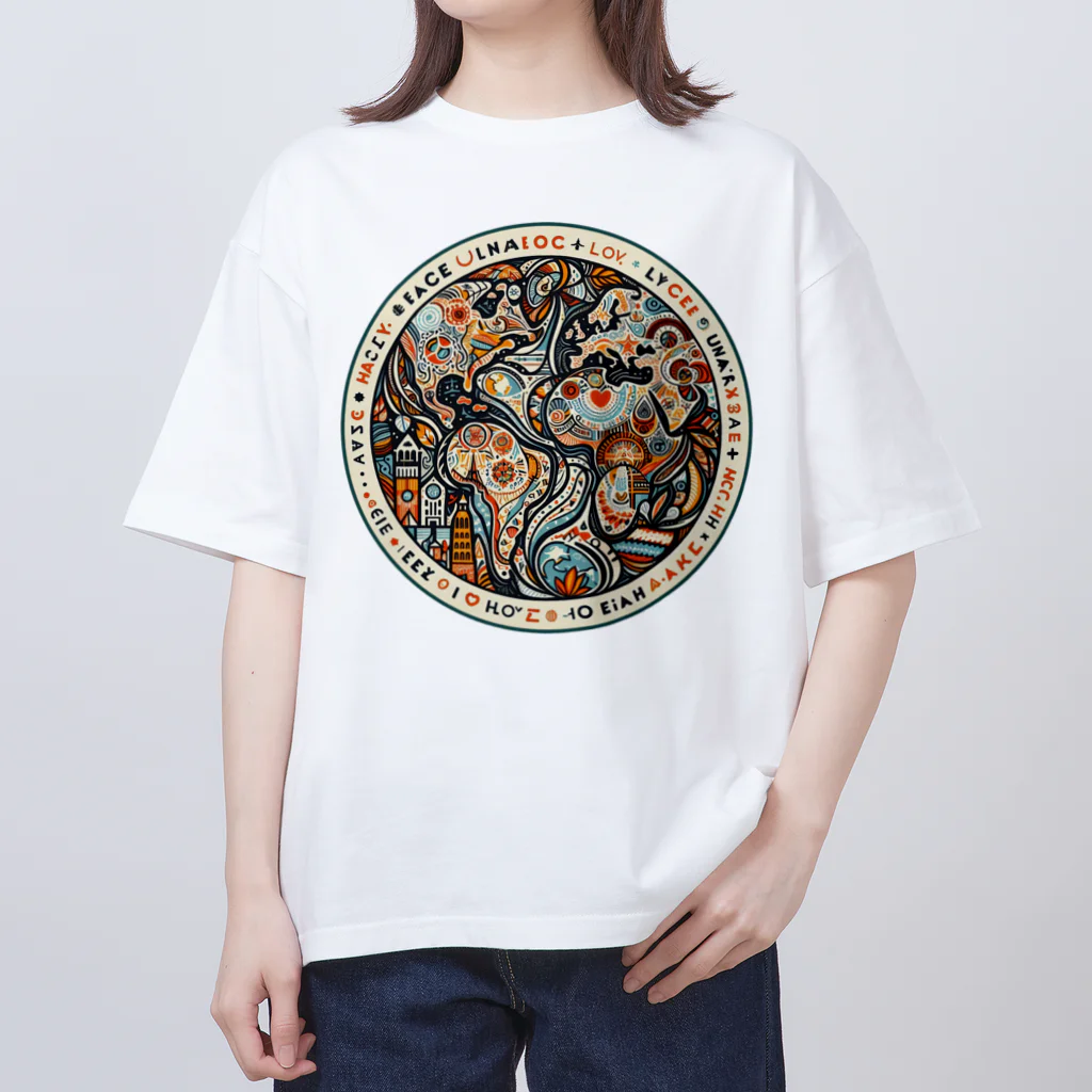 オムラーの愛の地球 オーバーサイズTシャツ