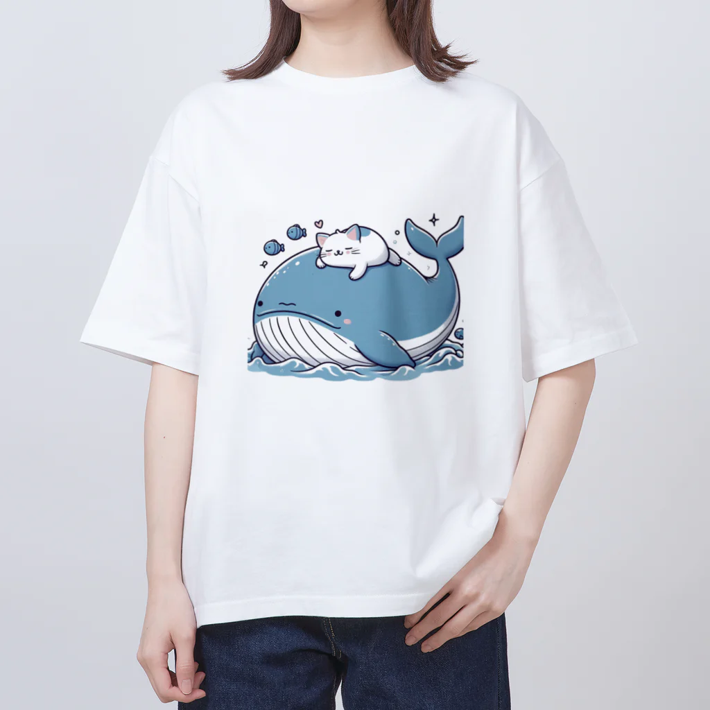 ニャーちゃんショップの眠りネコ Oversized T-Shirt