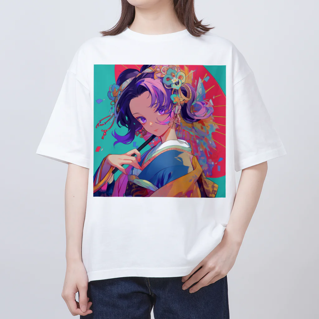 AQUAMETAVERSEの彩りの風に吹かれて Marsa 106 オーバーサイズTシャツ