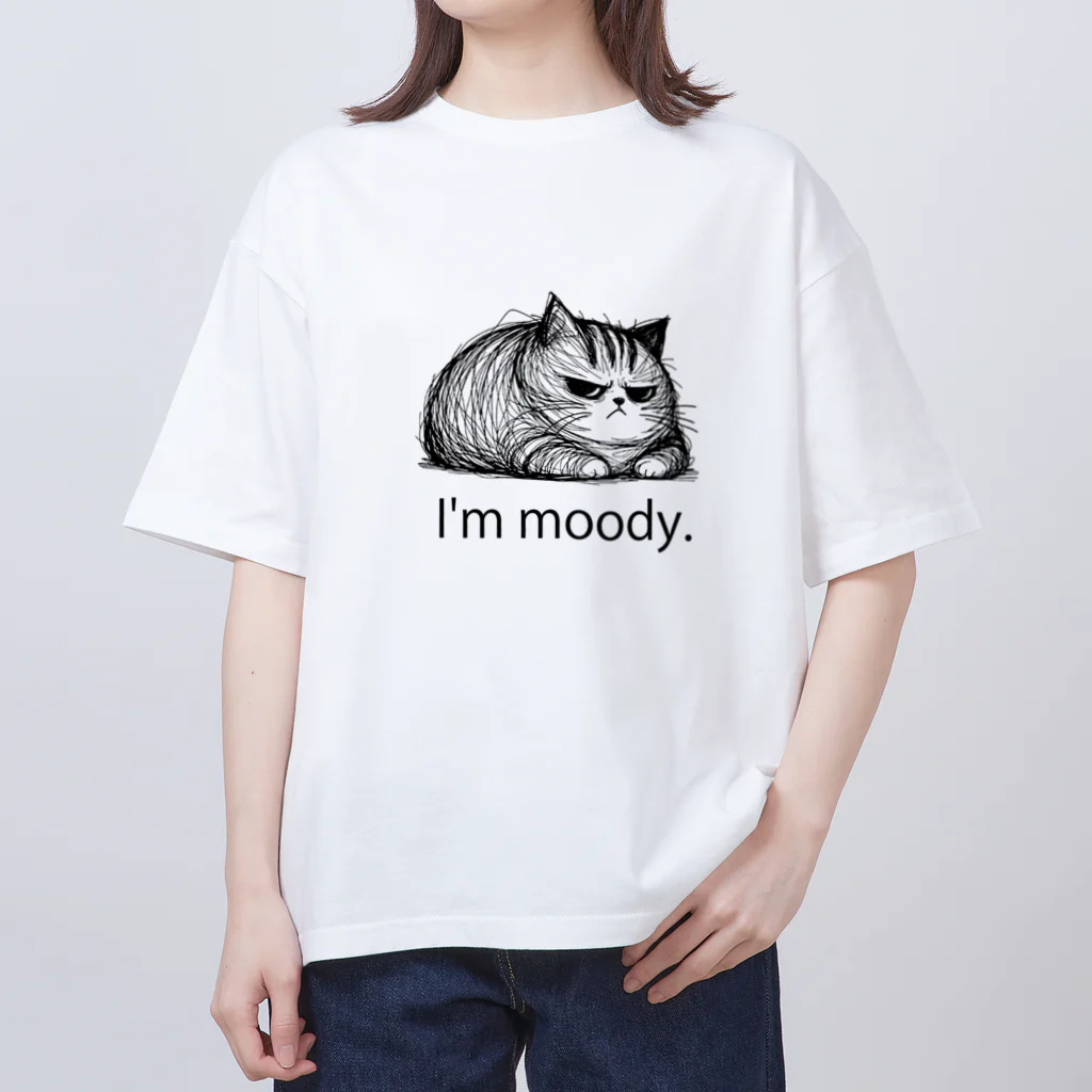 ねこの店のim moody. オーバーサイズTシャツ