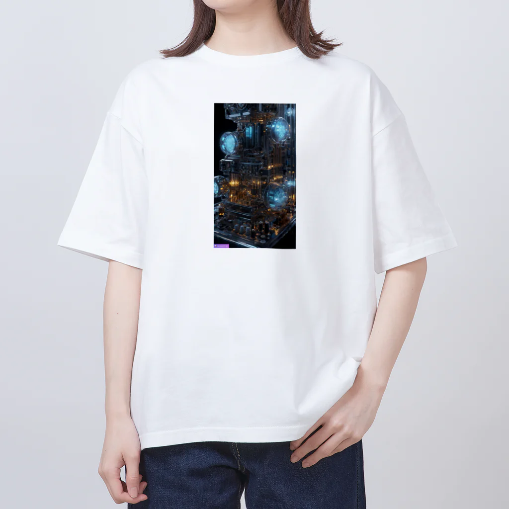 gomaabura1213の電子回路 オーバーサイズTシャツ