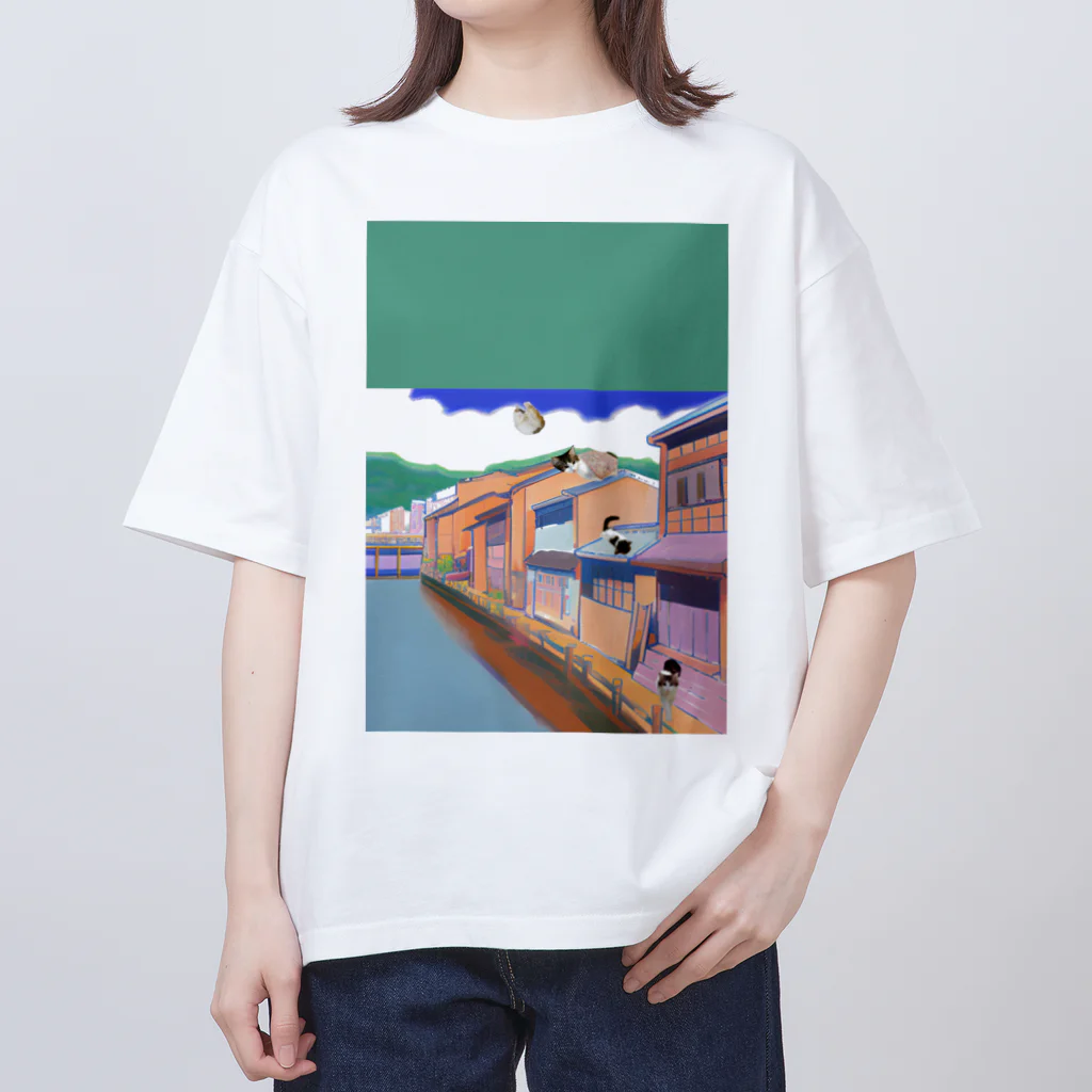 momo_emiの昔と猫 Oversized T-Shirt