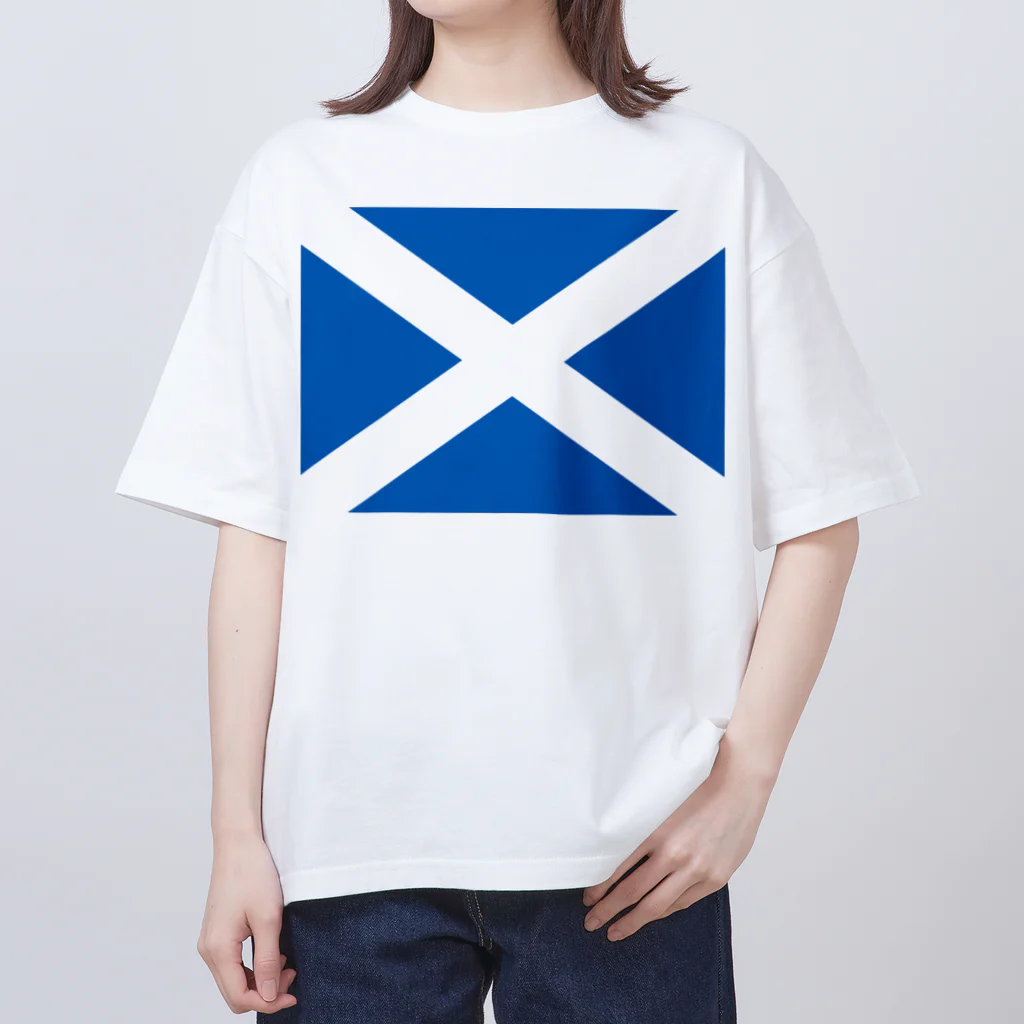 お絵かき屋さんのスコットランドの国旗 Oversized T-Shirt