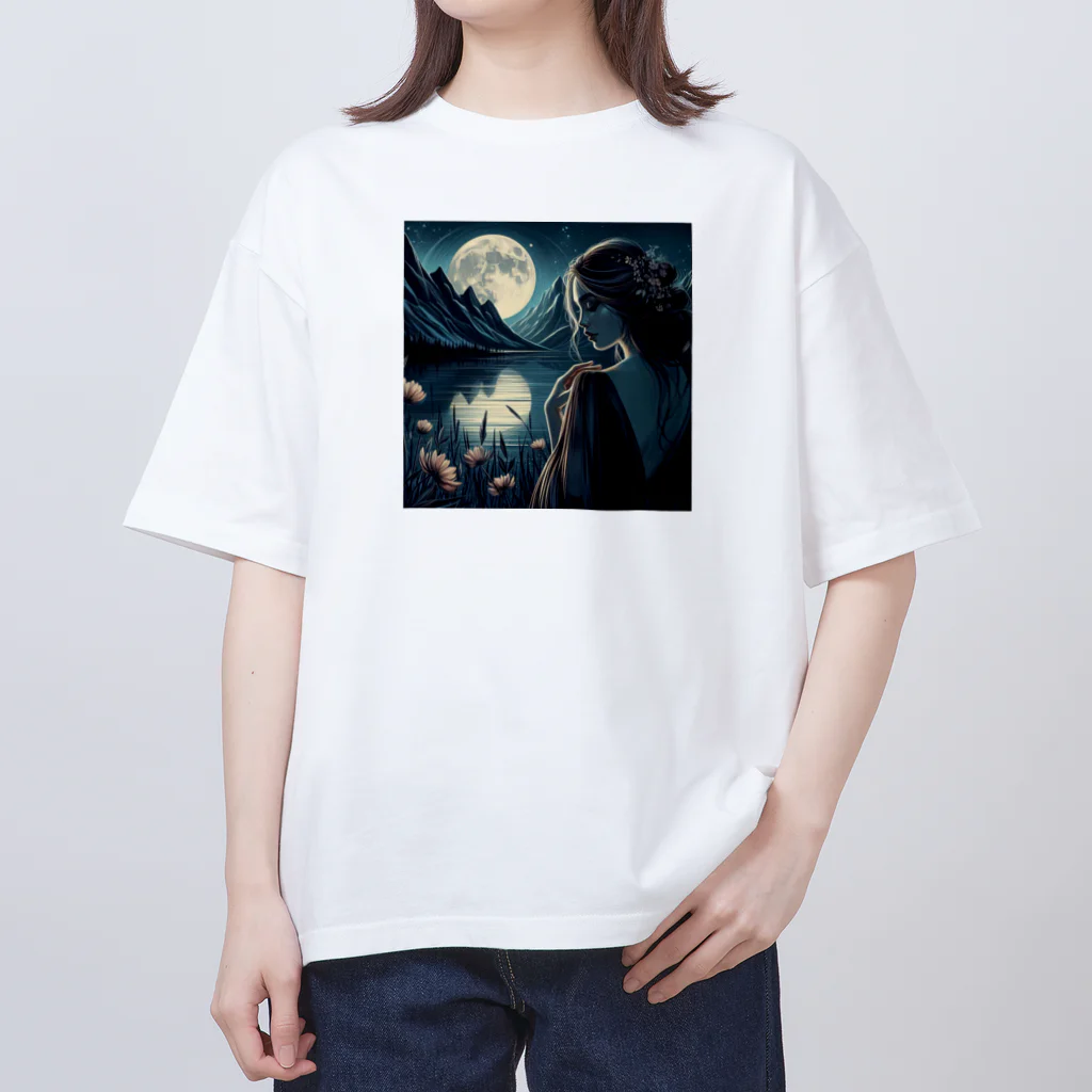 チロライショップの月夜の オーバーサイズTシャツ