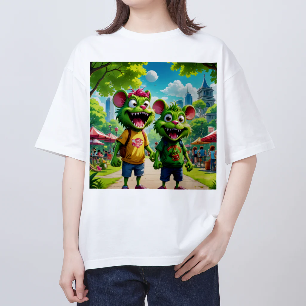 LEAD !のモンスターの仲良し兄弟 Oversized T-Shirt