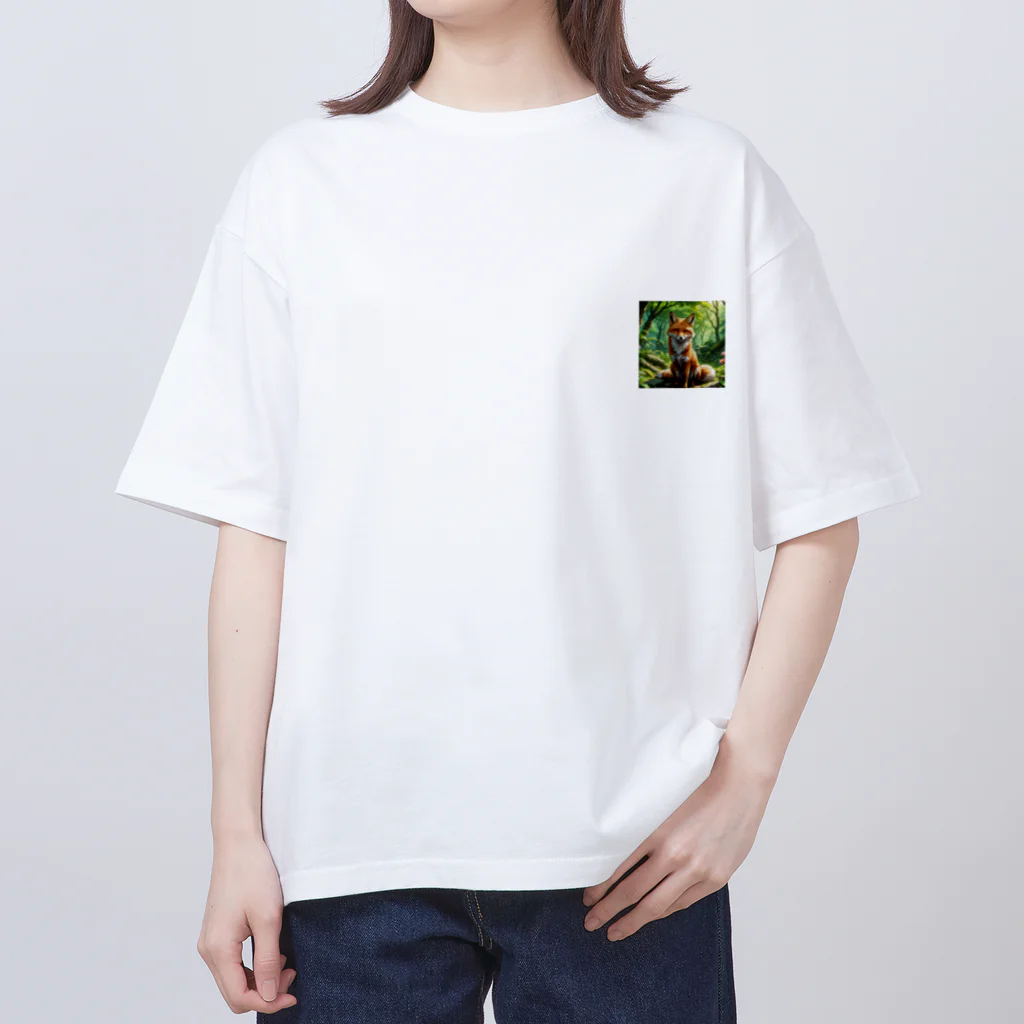 cuteAの可愛いキツネ Oversized T-Shirt