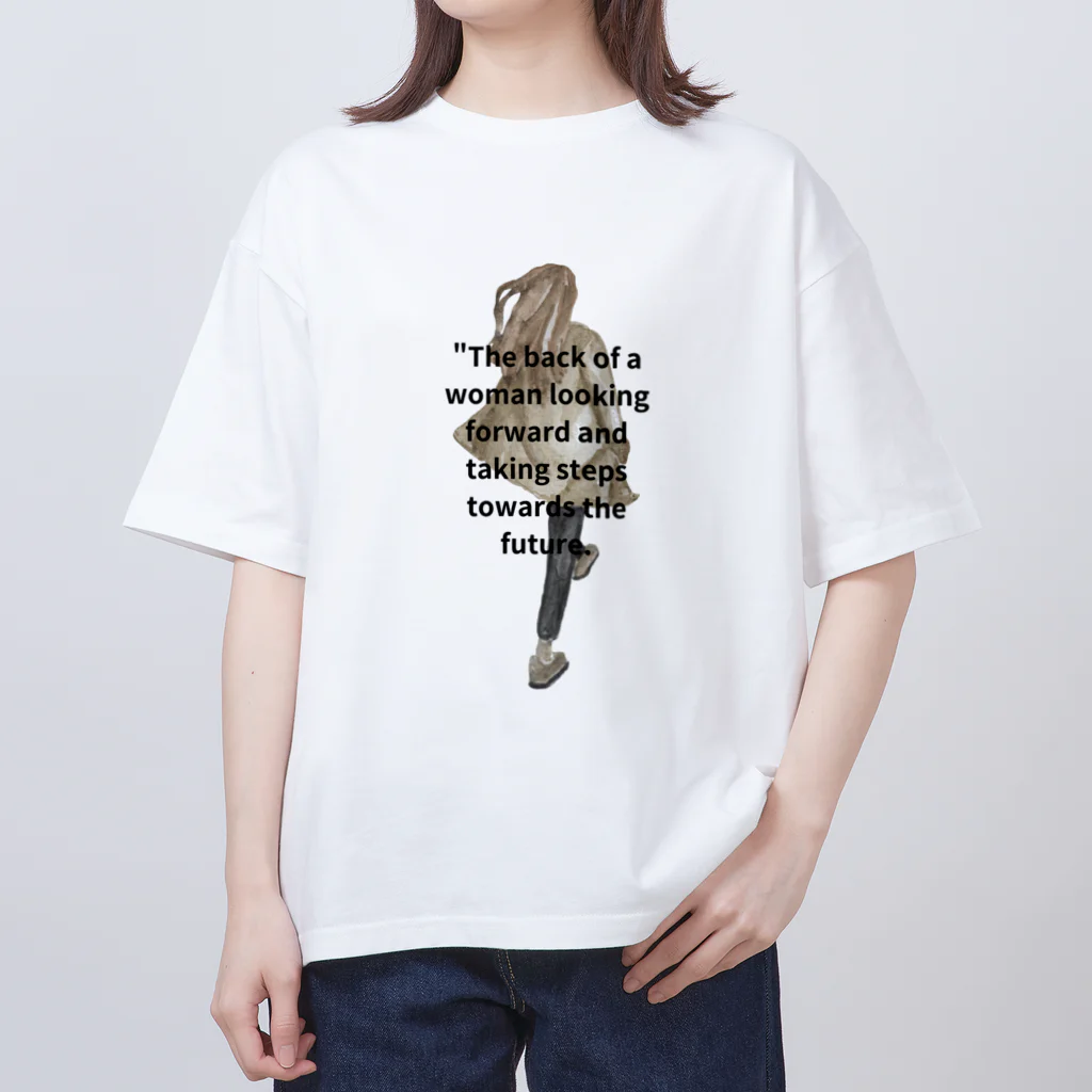 Ramen-Geniusの"Empowerment Walk Tee" Oversized T-Shirt