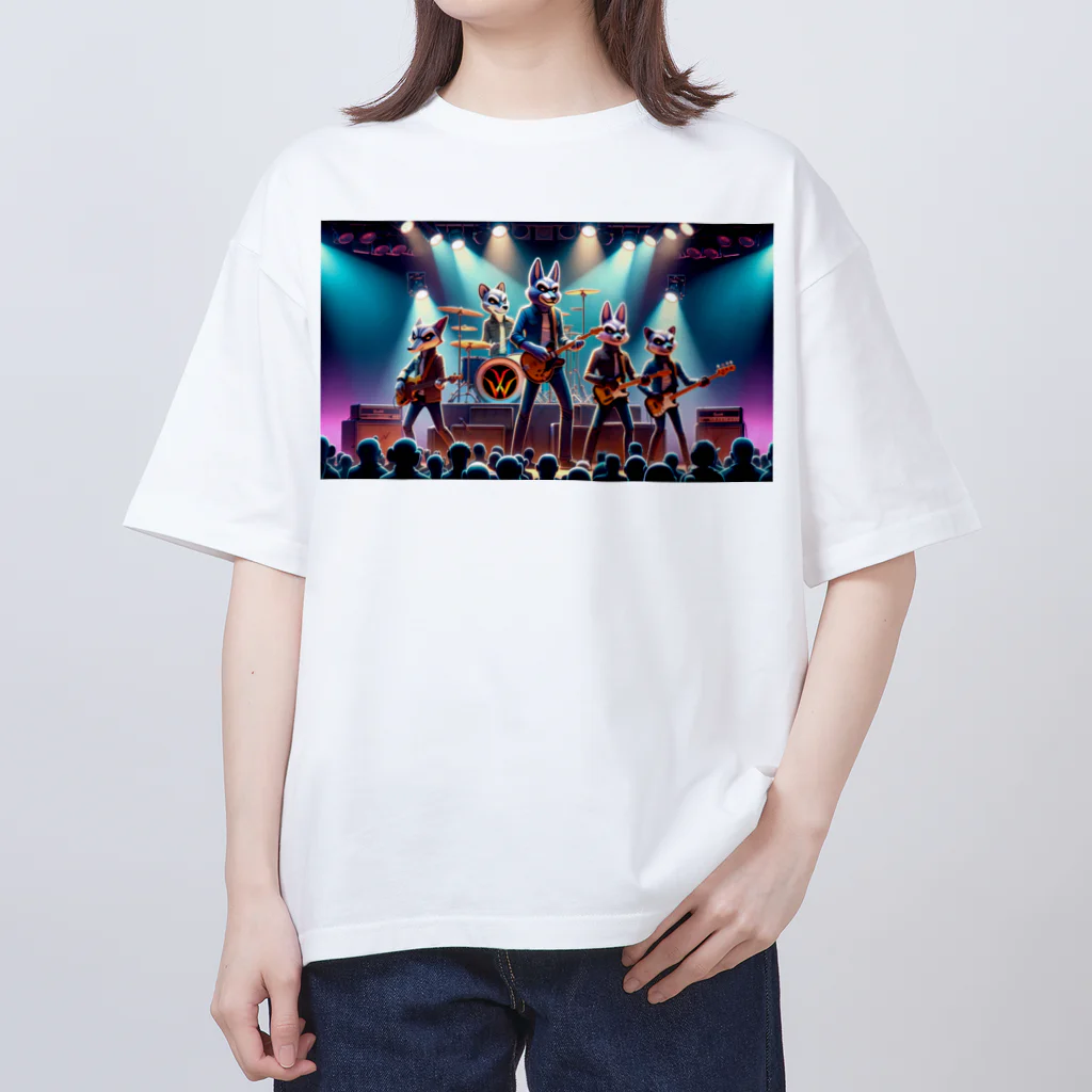 ANIMAL HEROES -musical band-のワイルドロックフェスタ - ダンシングアニマルズ オーバーサイズTシャツ