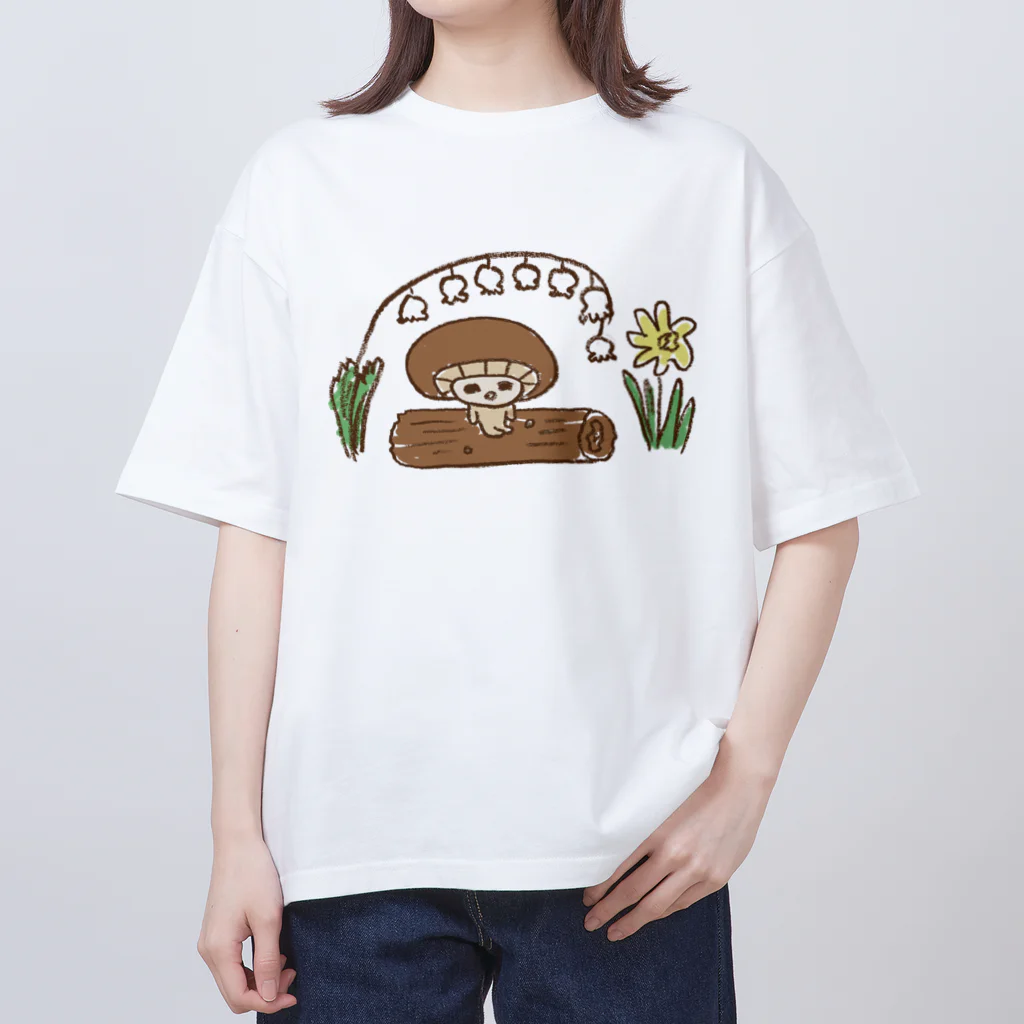 ねずみさんのブティックのしいたけまうすのはる Oversized T-Shirt