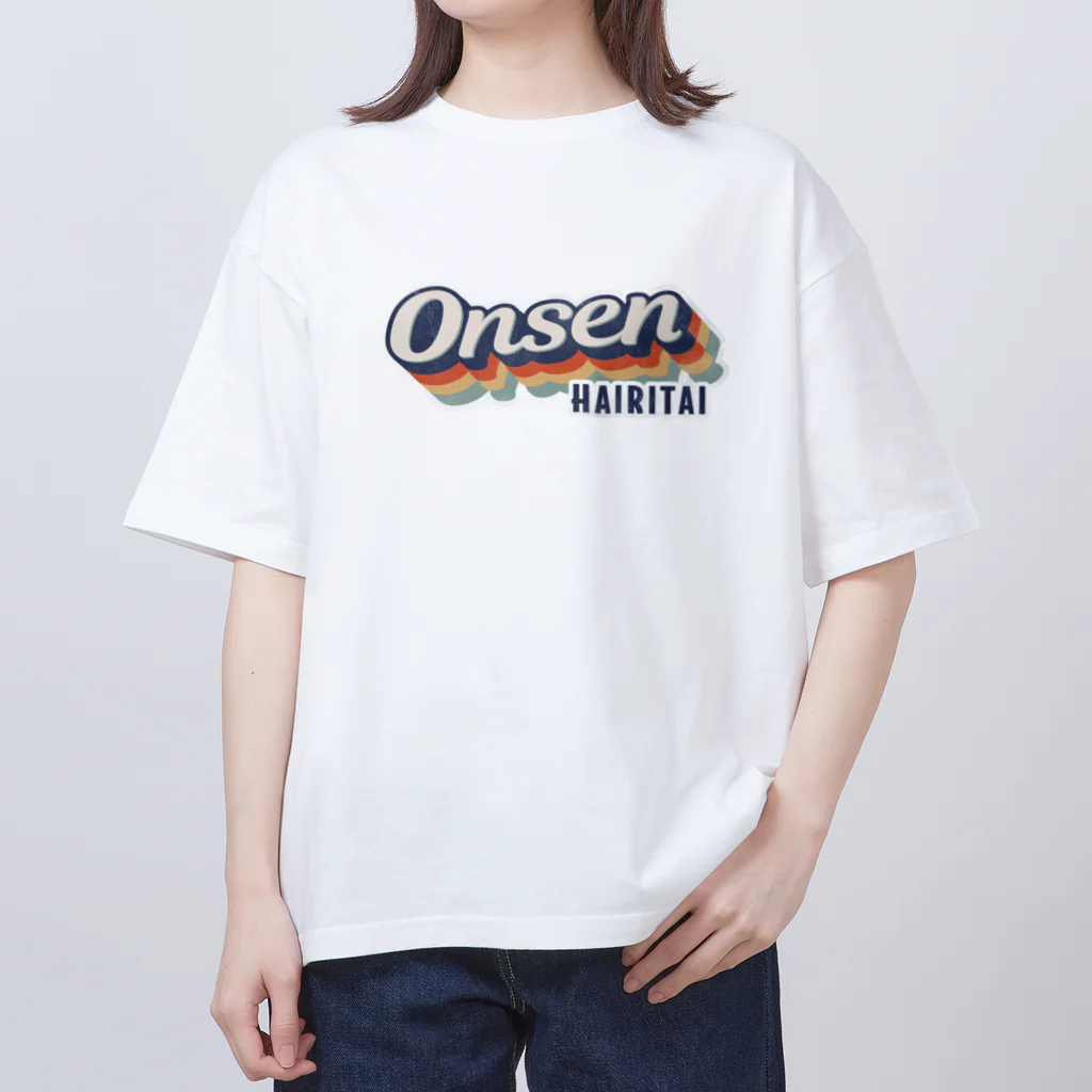 kg_shopのOnsen -Vintage- (Grunge) Oversized T-Shirt