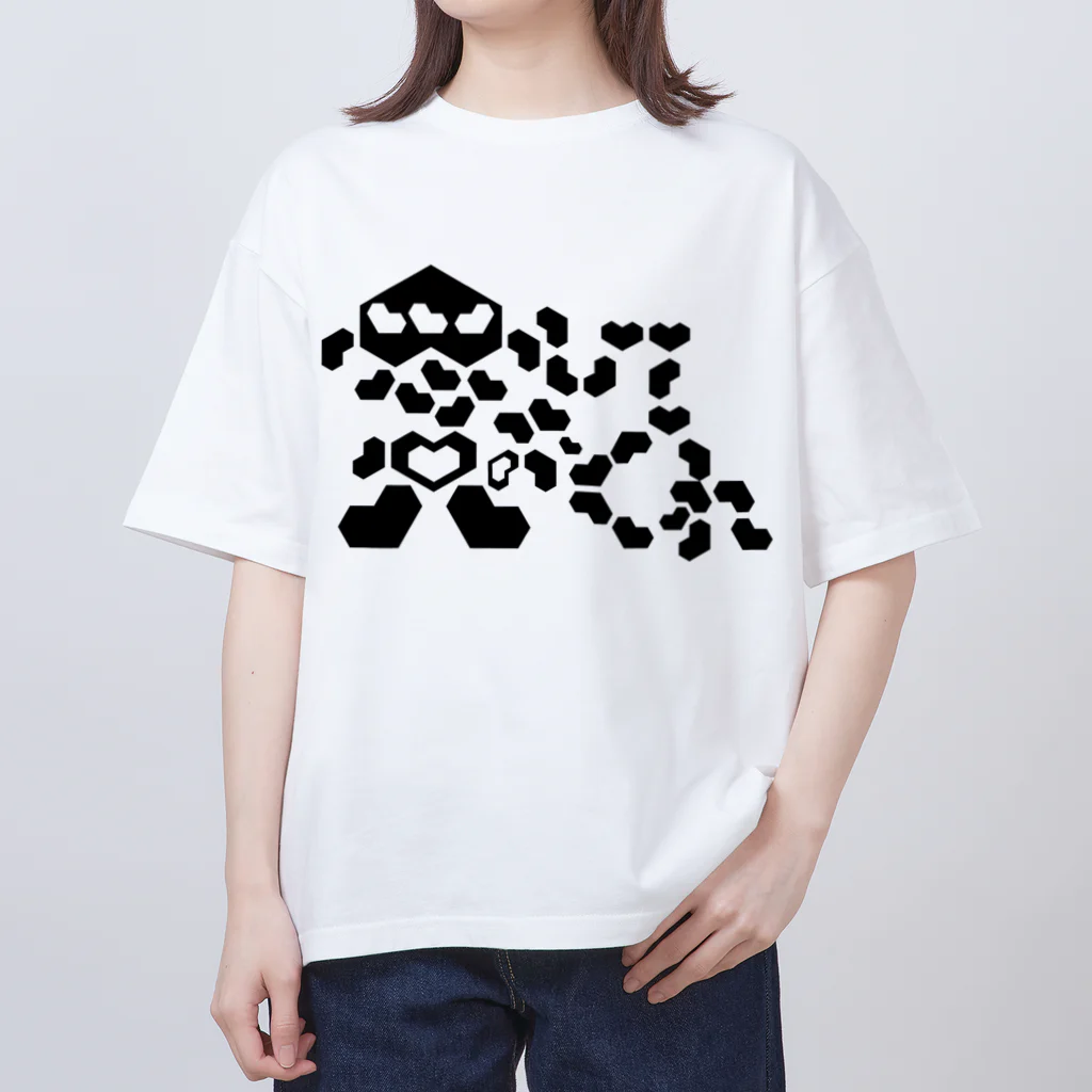 亀翔重工の愛しておくれ オーバーサイズTシャツ