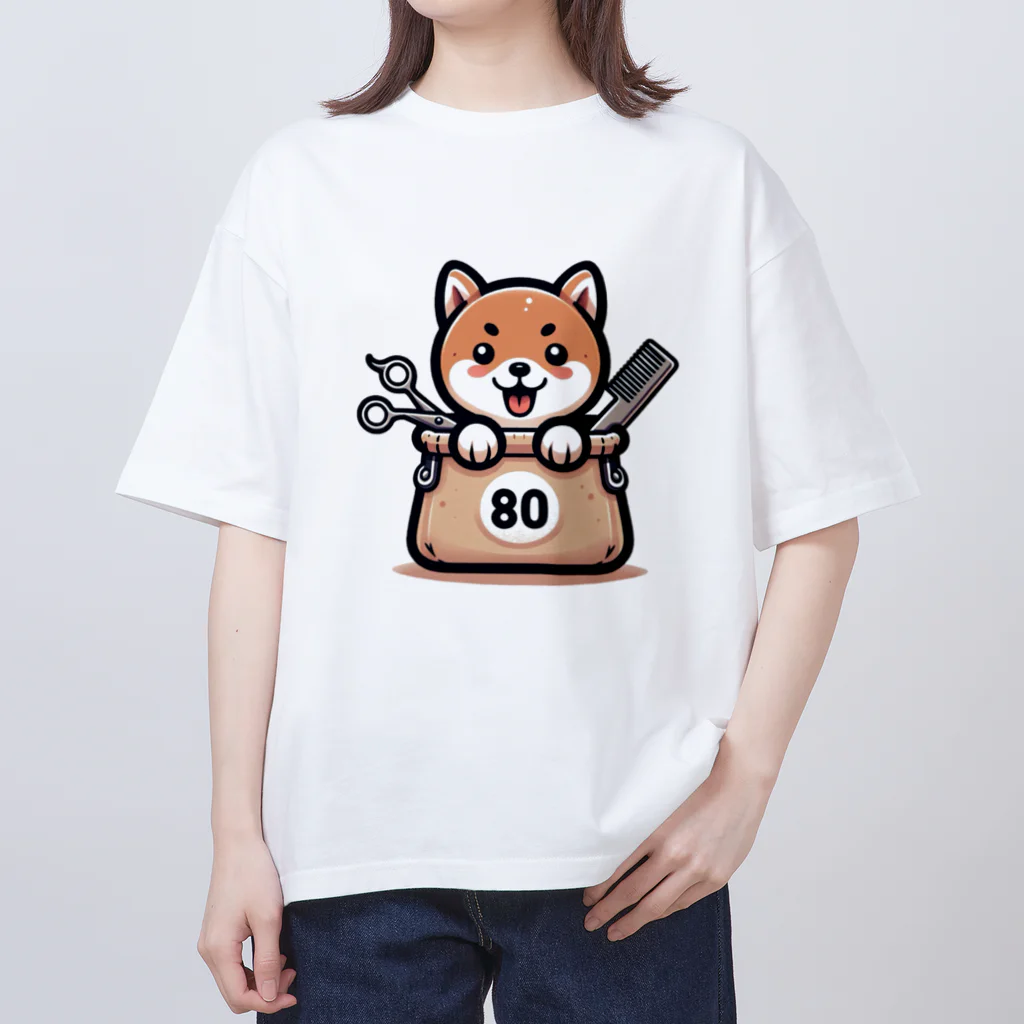 HAIR & COLOR SALON 80【HARE】の80マスコットキャラ Oversized T-Shirt