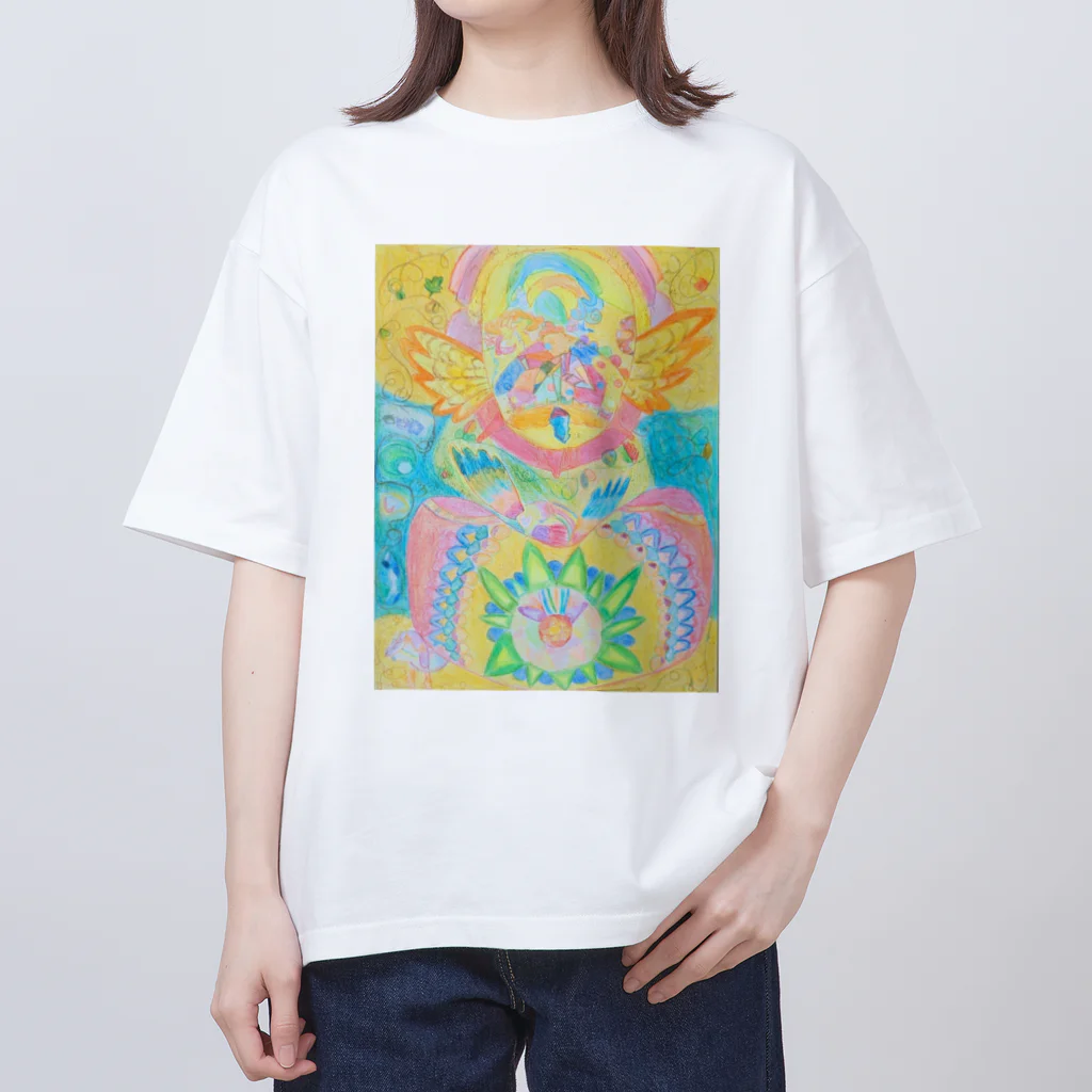 幻想世界の愛の始まり(ハートver.) オーバーサイズTシャツ