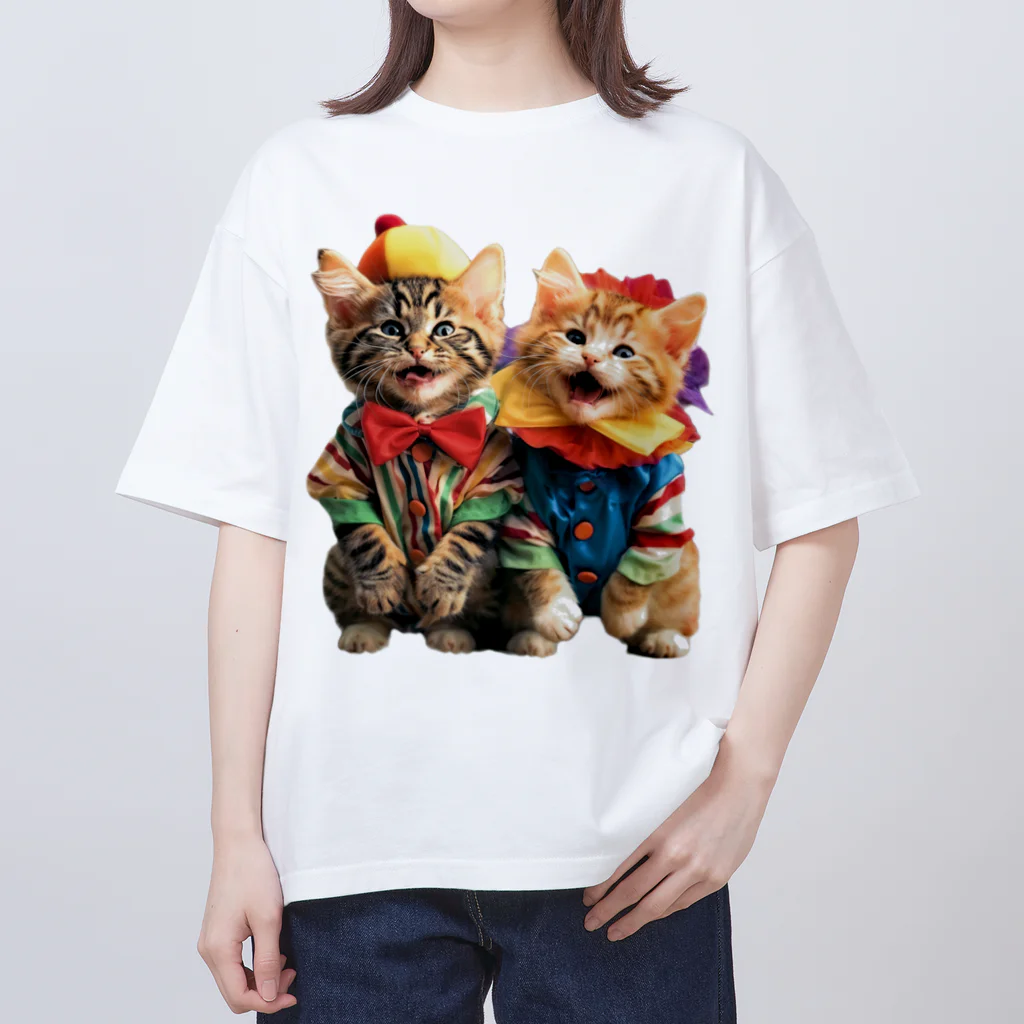 AsukaKotohaのなんでやねん！芸人にゃんず オーバーサイズTシャツ