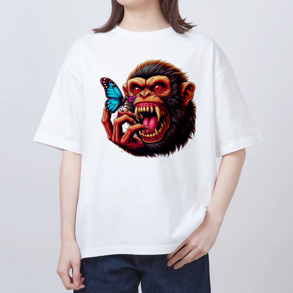 popotaro_のmonkey オーバーサイズTシャツ