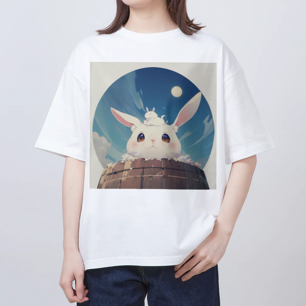 ピンクリボンのラビィ Oversized T-Shirt