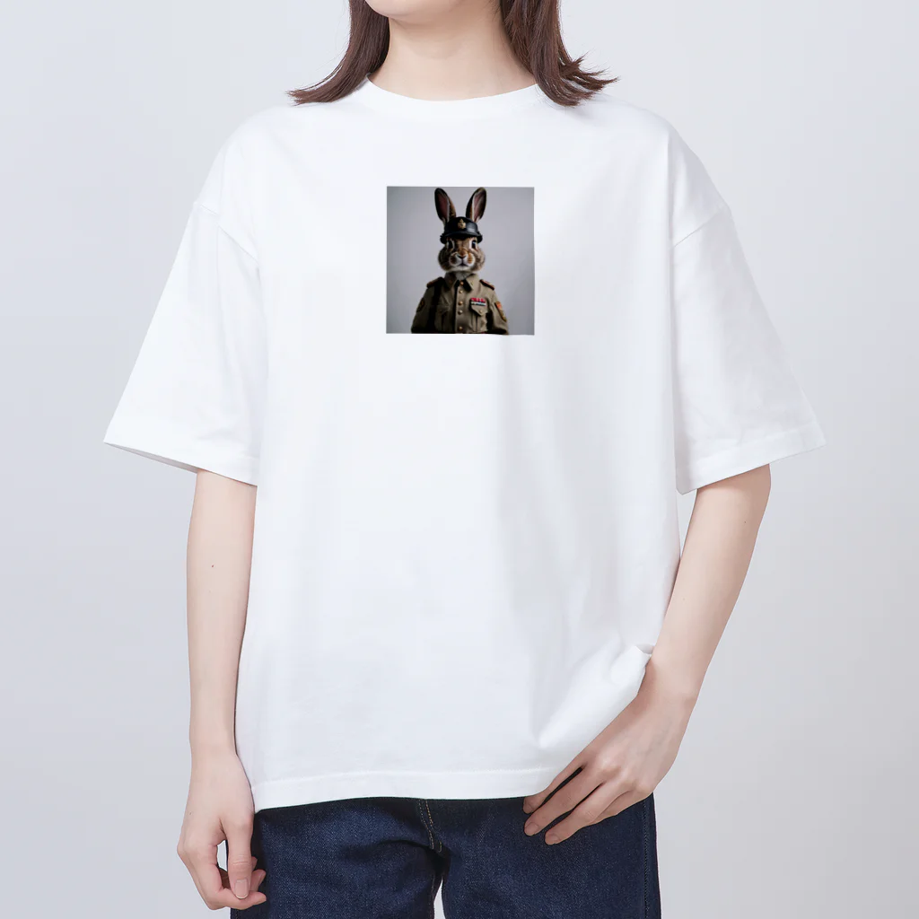 TDK_TDKの軍人ウサギ#6 オーバーサイズTシャツ