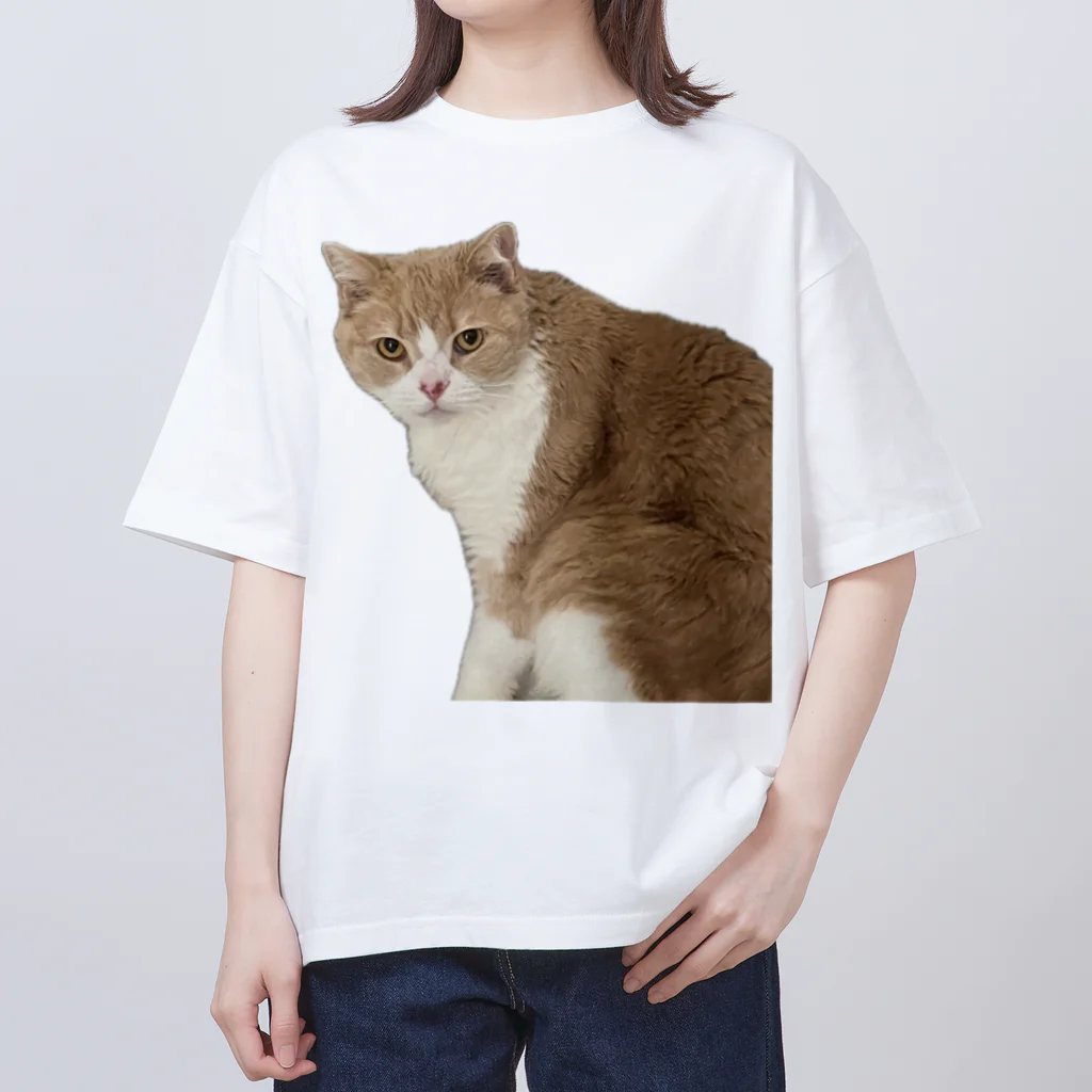 Mashlyのマシロくん猫グッズ オーバーサイズTシャツ