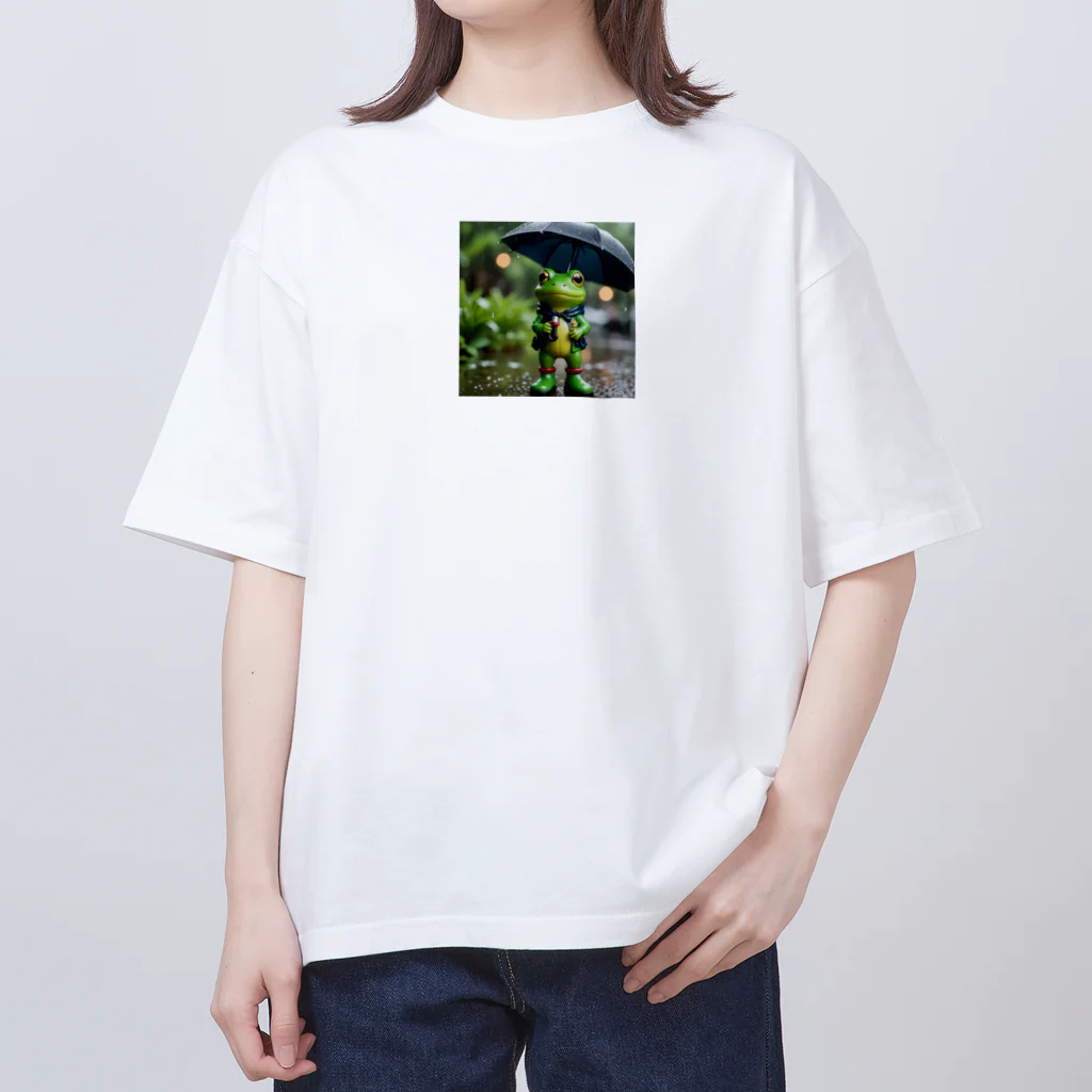 二宮大輔の雨の日のお出カエル Oversized T-Shirt