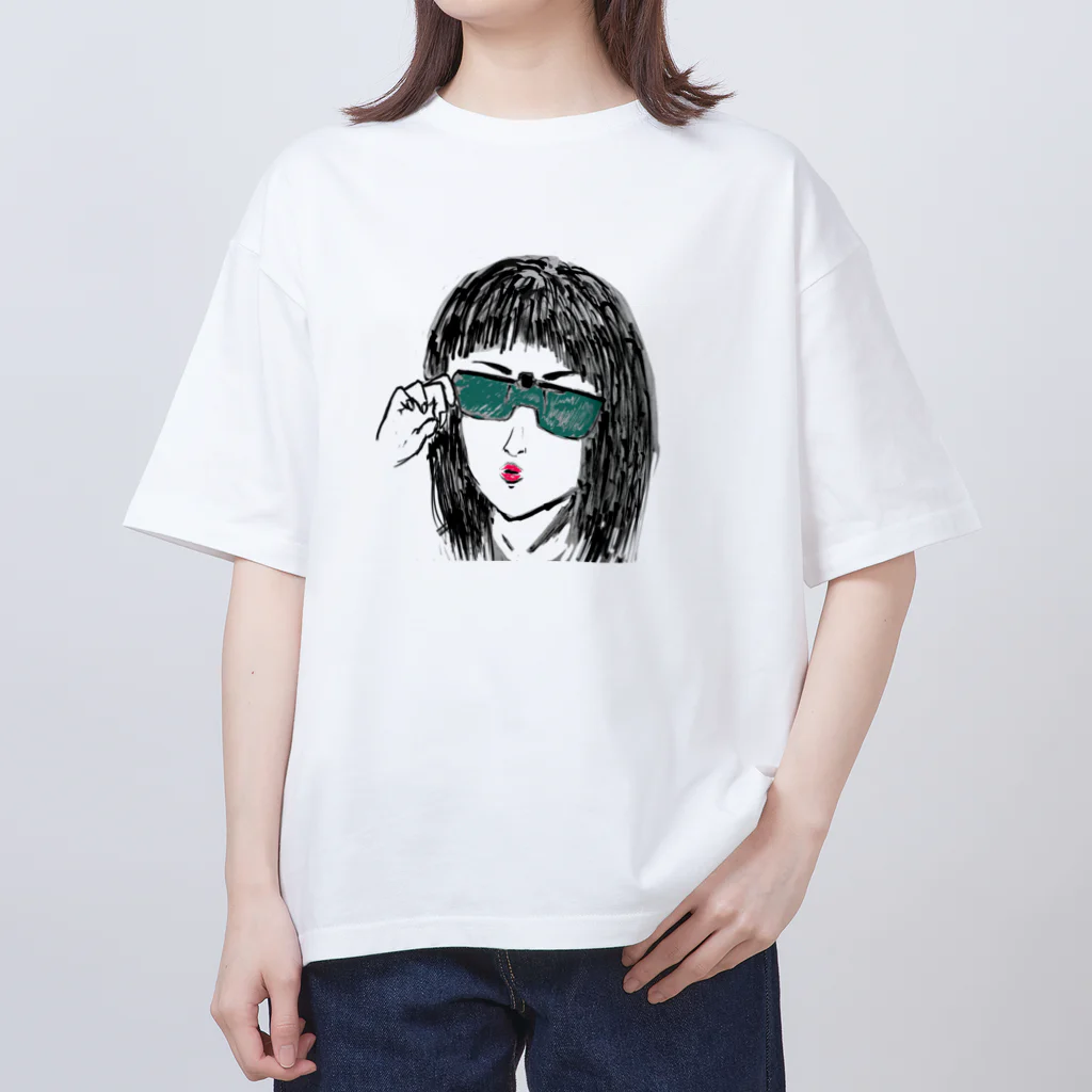 Yokowake_KAZUのクリップオンガール Oversized T-Shirt