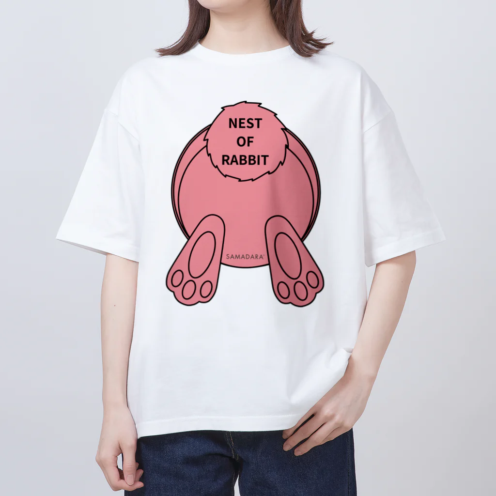 SAMADARA SHOPのネストオブラビット(PINK) オーバーサイズTシャツ