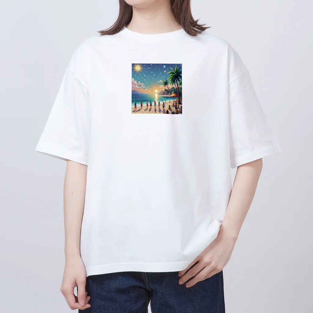 BONBONのスパーキー・サンビーチ オーバーサイズTシャツ