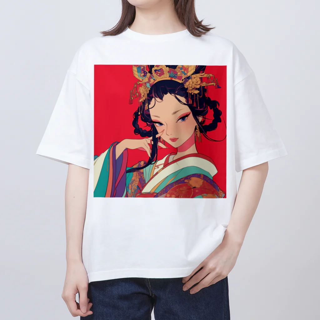 AQUAMETAVERSEの錦絵の微笑 Marsa 106 Oversized T-Shirt