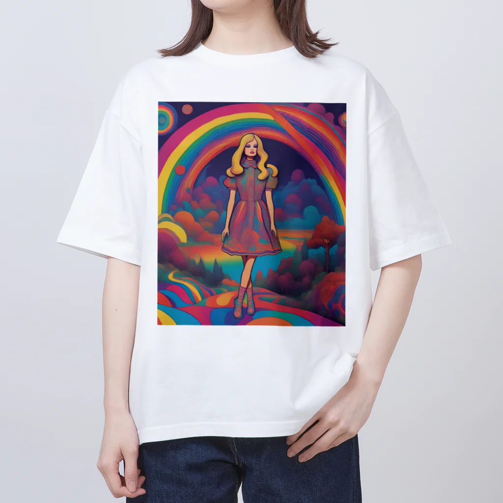 Unique Existenceのpsych girl Oversized T-Shirt