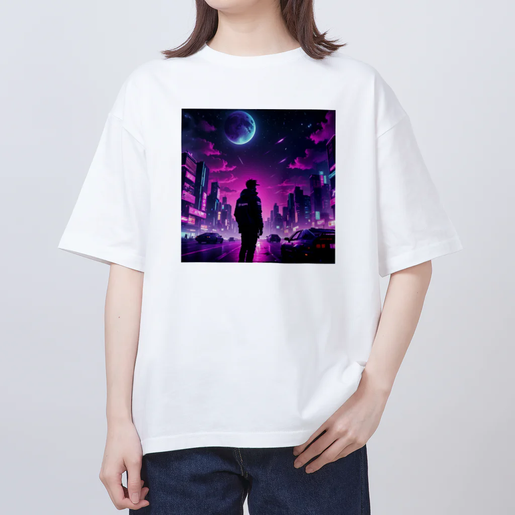 LUF_jpsのmidnight roadway オーバーサイズTシャツ