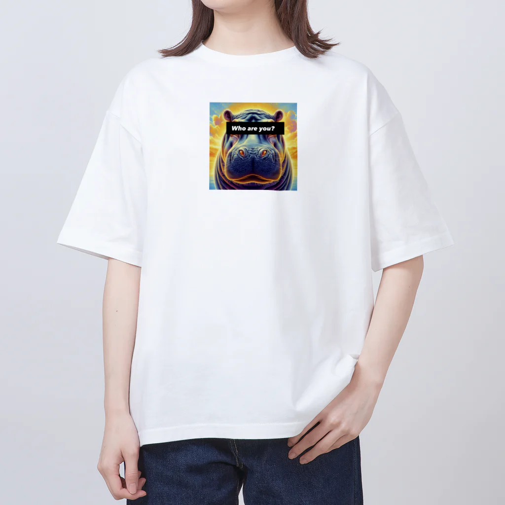 akihotyan.&のWho are you? hippopotamus🦛 Oversized T-Shirt