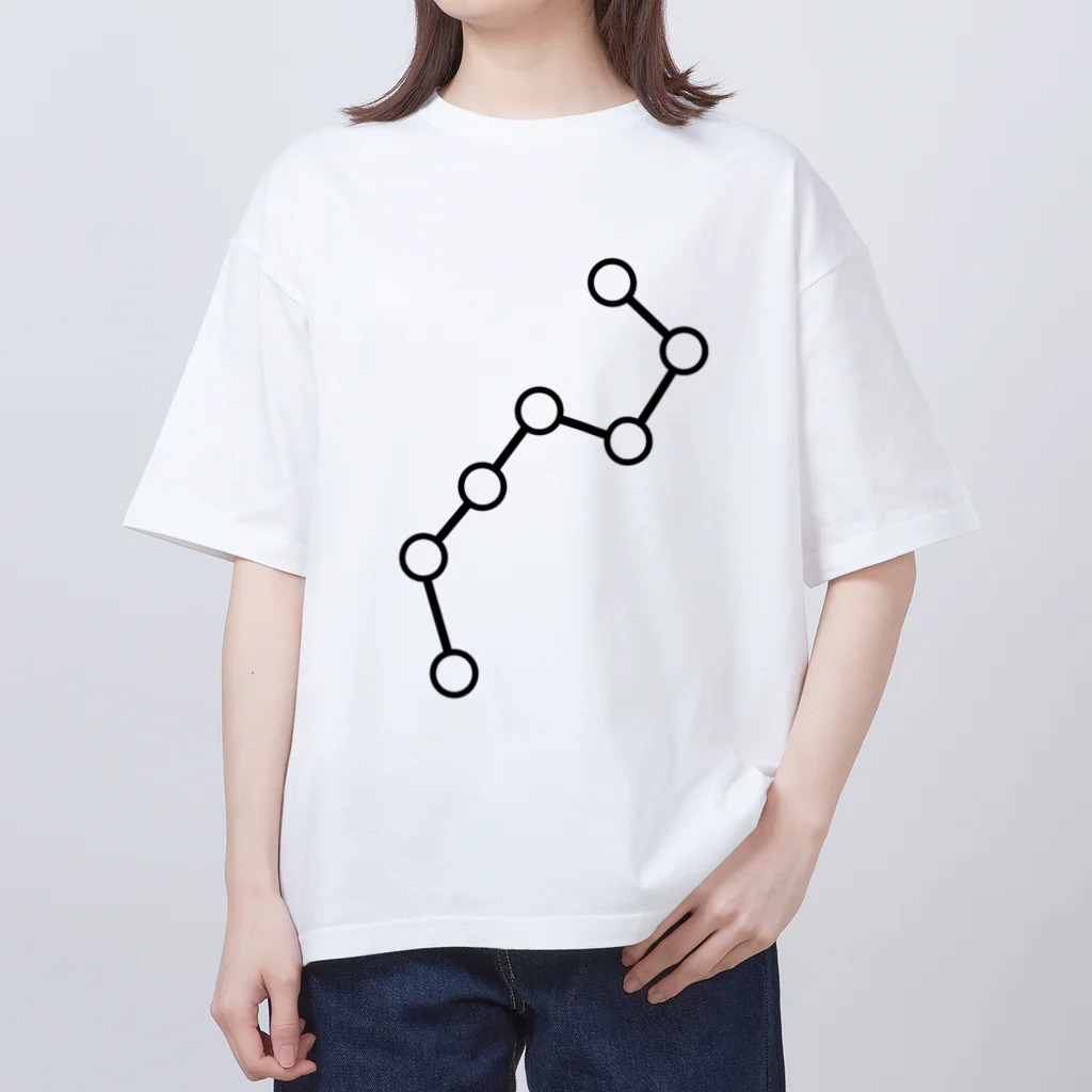 斗巳【キメラ鉛筆】の北極星 オーバーサイズTシャツ