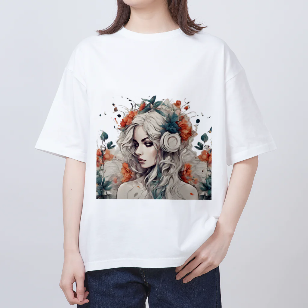 Unique Existenceのhorde of flowers オーバーサイズTシャツ