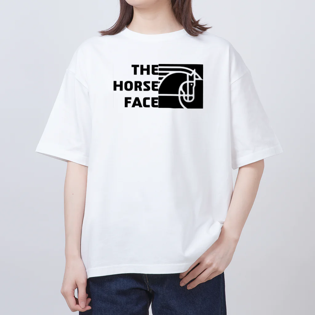 ロゼットステーブル お馬の雑貨屋さん🏇のThe Horse Face改 Oversized T-Shirt