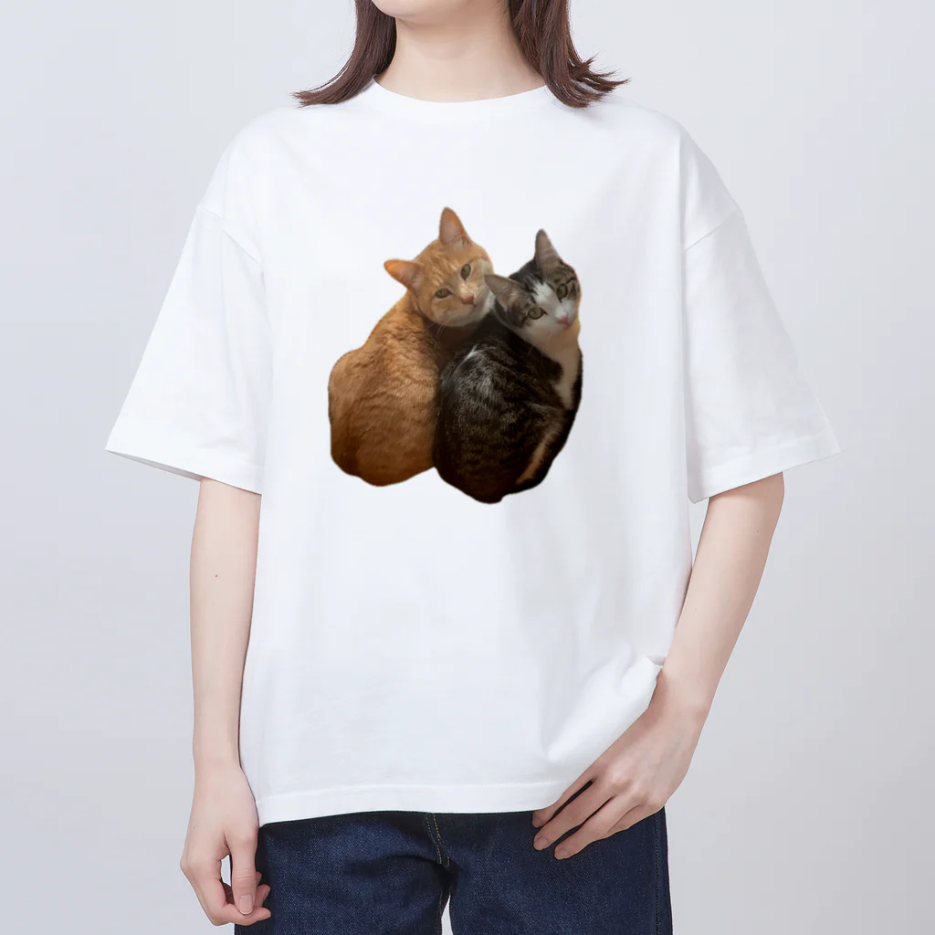 うちのにゃんず🐈の振り向きにゃんず🐈 Oversized T-Shirt