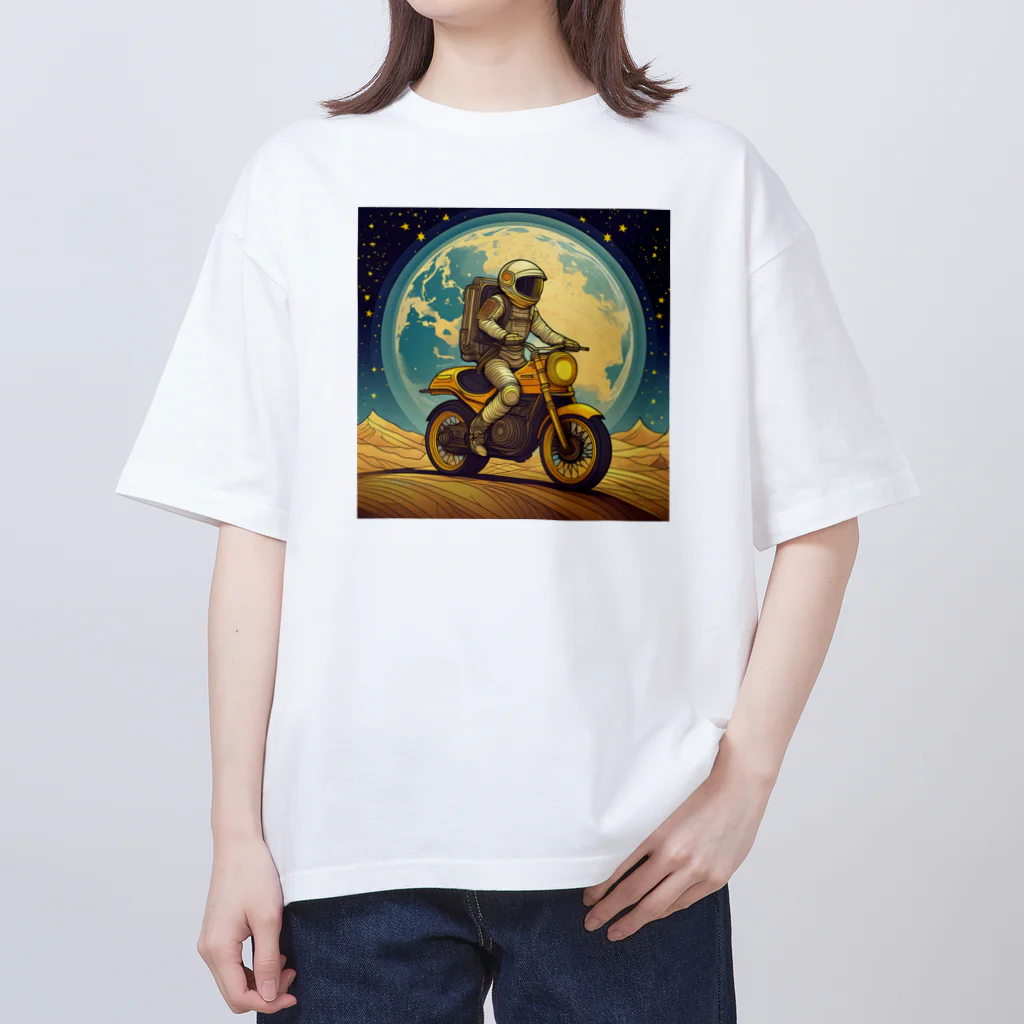 shime_savaの月面バイク乗り オーバーサイズTシャツ