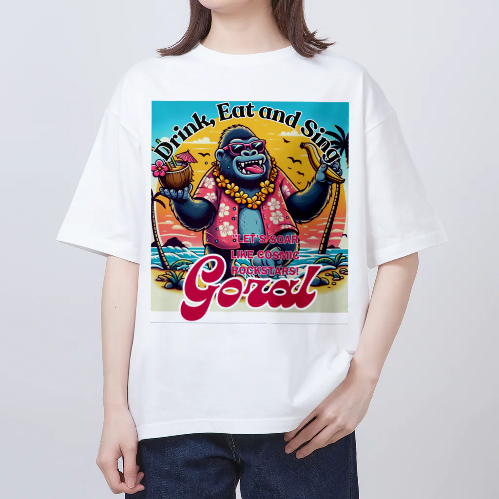 Donky Goriの南国ゴリラ オーバーサイズTシャツ