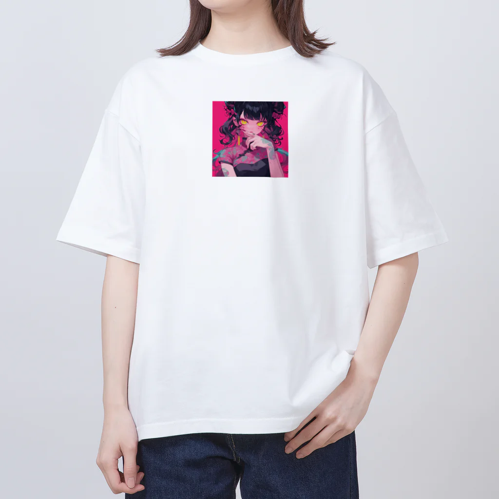 日本神話のtattoo girl Oversized T-Shirt