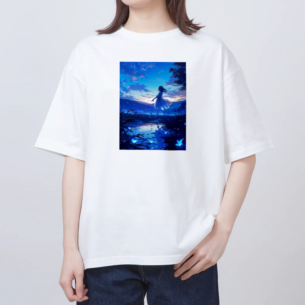 AQUAMETAVERSEの贅沢な夕暮れのひと時を貴女に　Hime  2530 Oversized T-Shirt