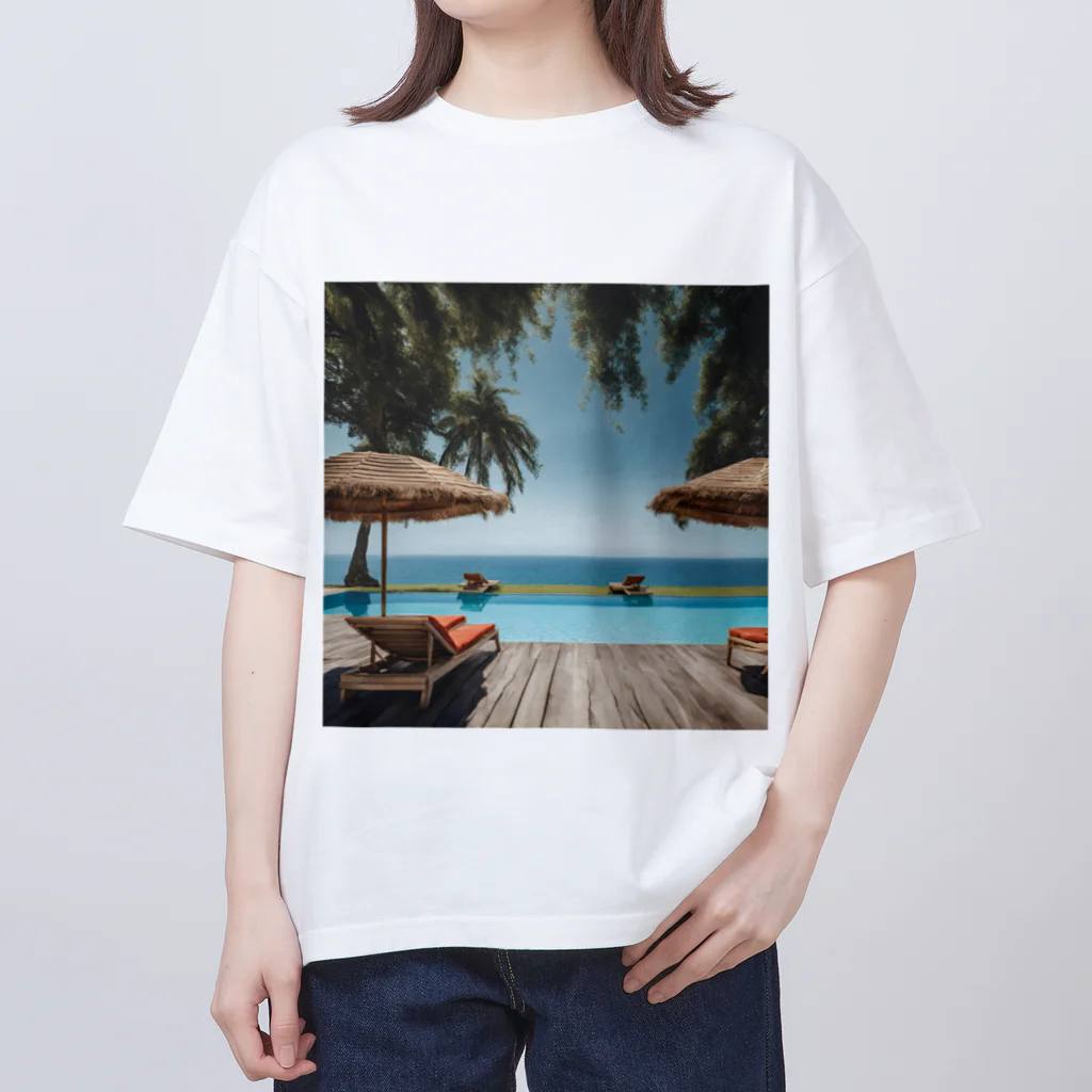 KAZAGULIのリゾートライフ Oversized T-Shirt