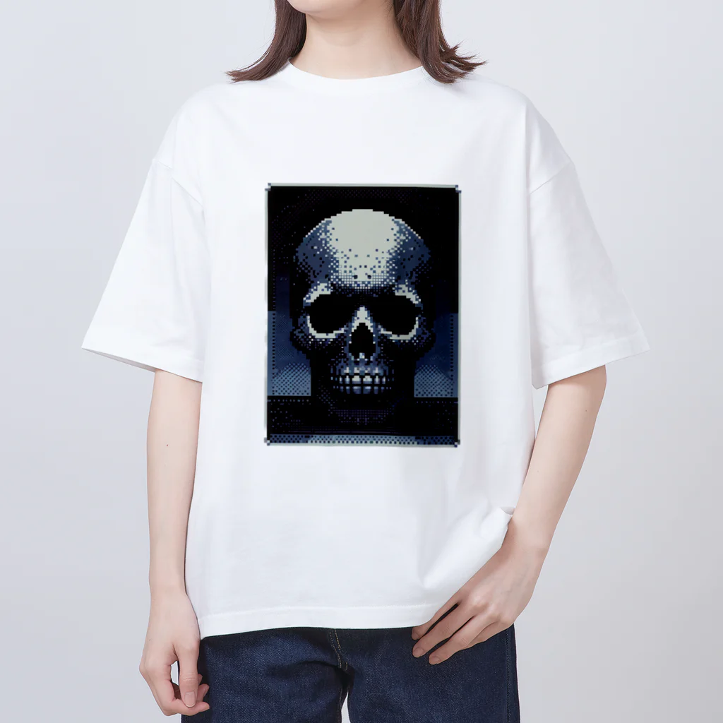 madaga-skullのドットスカル オーバーサイズTシャツ