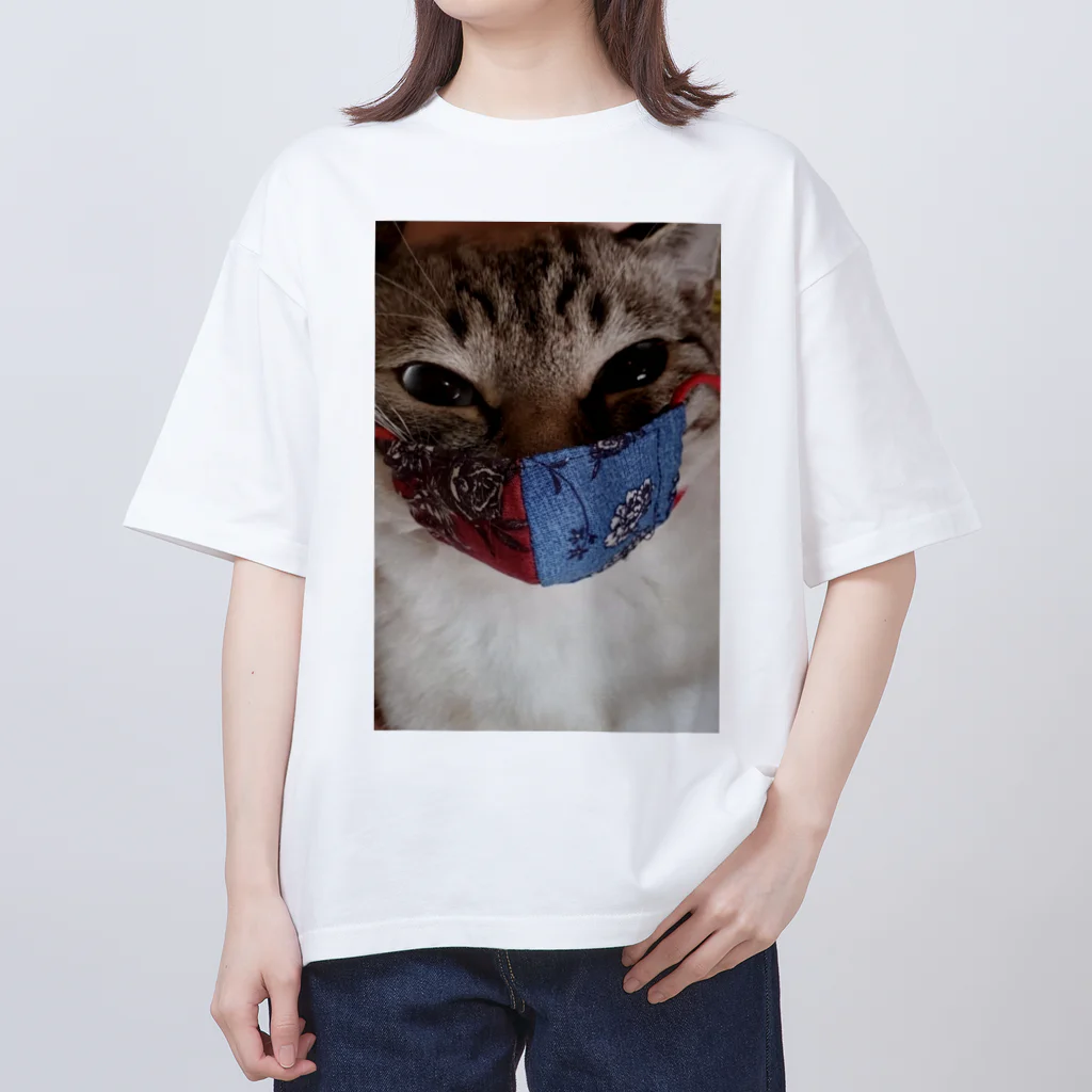 Mizuki・ASIA CATのマスクにゃん🐾 Oversized T-Shirt