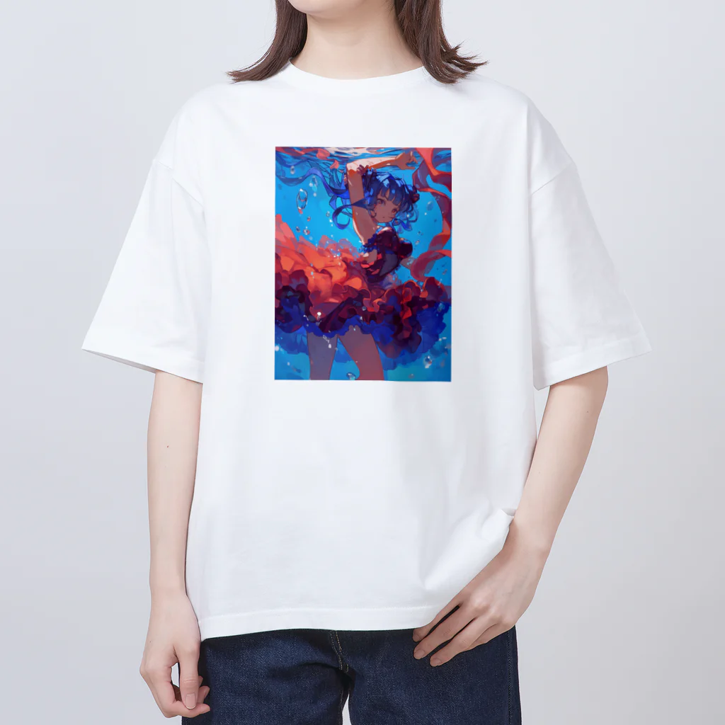 AQUAMETAVERSEの海の中の美ボディ　ラフルール　1859 Oversized T-Shirt