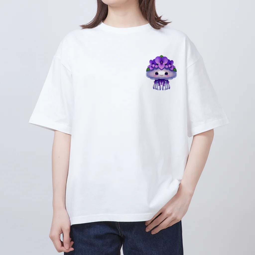 kimiyanの花くらげ　すみれちゃん2 Oversized T-Shirt