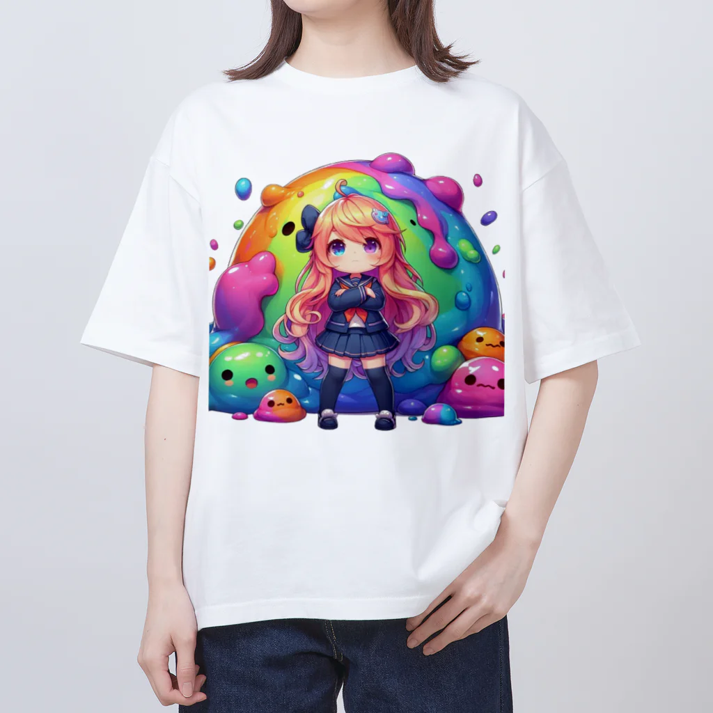 surasuramusumeのスライム娘「かすみちゃん」 Oversized T-Shirt