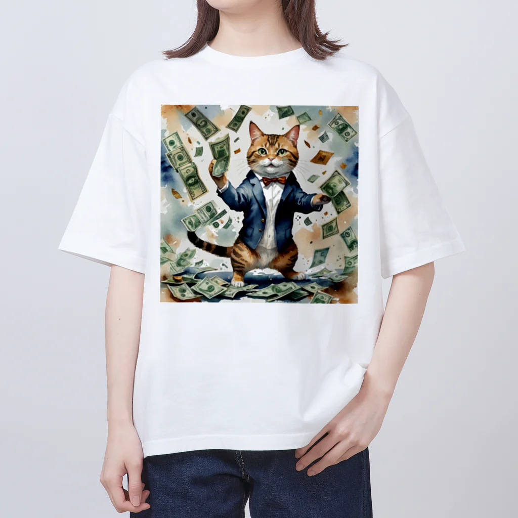 なむねこの猫社長 オーバーサイズTシャツ