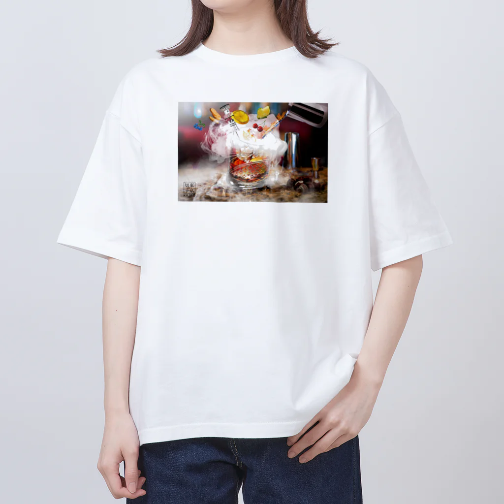 KILIKOStudiosの東京切子ロックグラス Oversized T-Shirt