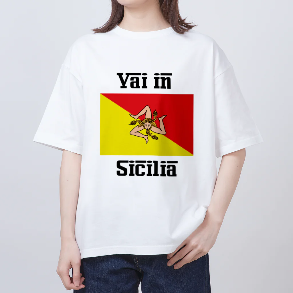 Tee Horizonの【旅行シリーズ】Val in Sicilia （シチリアへ行け） オーバーサイズTシャツ