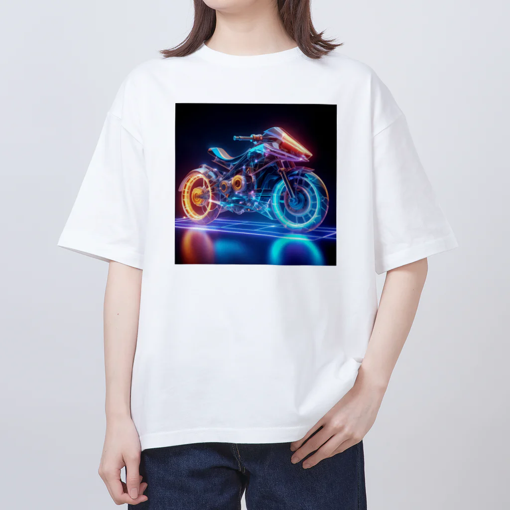 kenny777のバイクホログラム オーバーサイズTシャツ