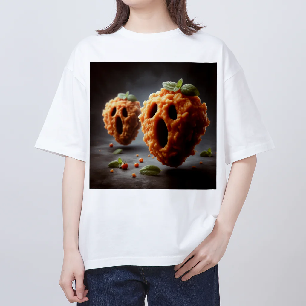 ハピShopのスクリームフライドチキン Oversized T-Shirt