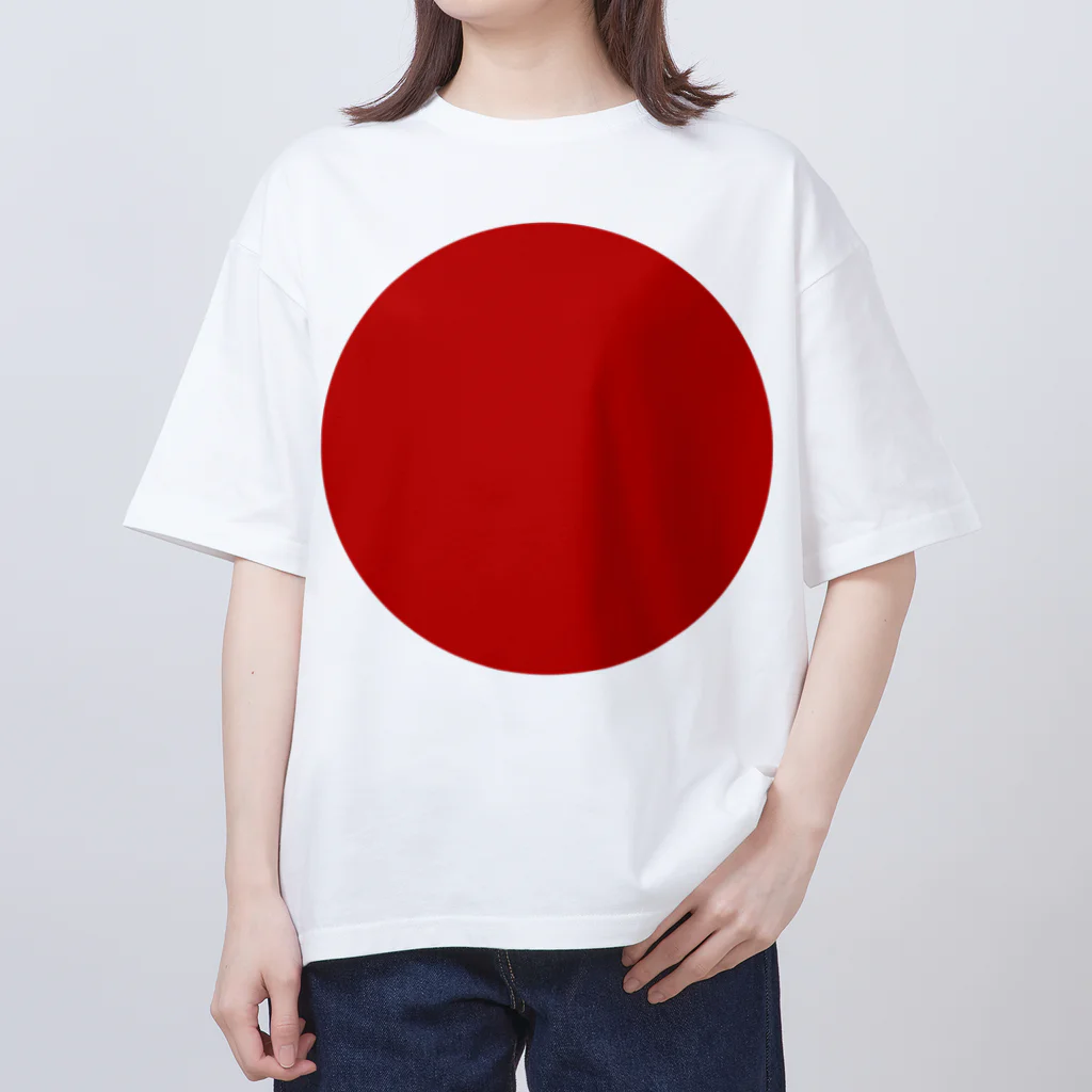 お絵かき屋さんの日本の国旗 オーバーサイズTシャツ